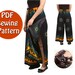 Thai Women beach pants pattern Instant download PDF style sewing pattern DIY Fit all sizes Canadian seller