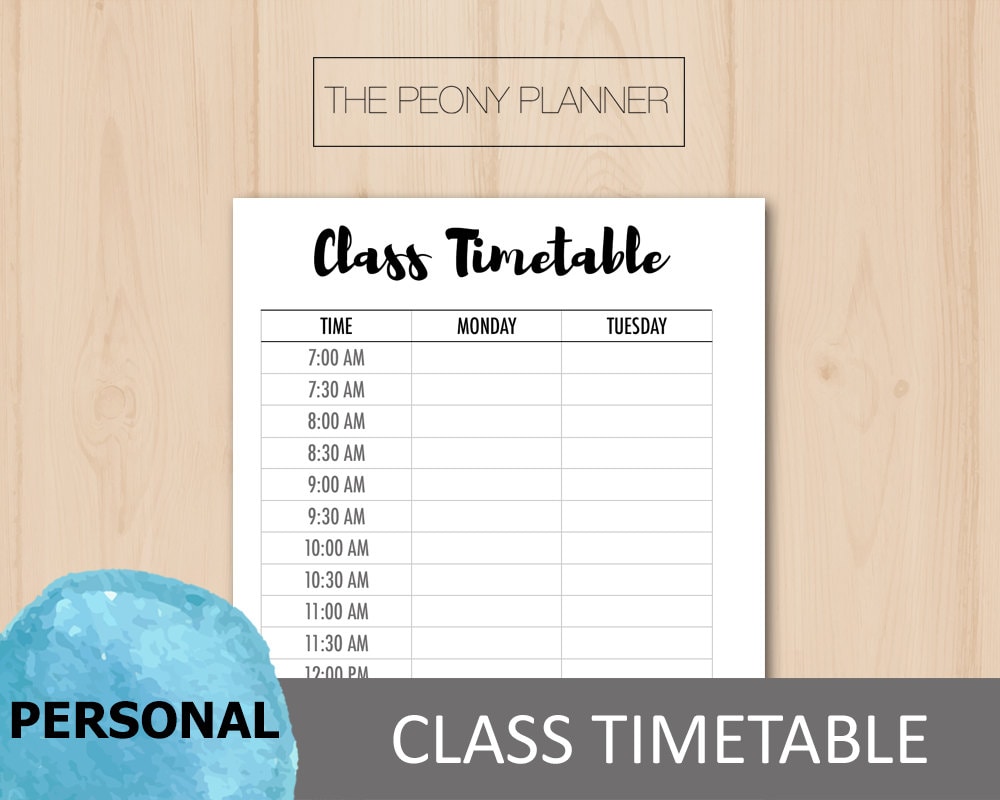 daily planners for students