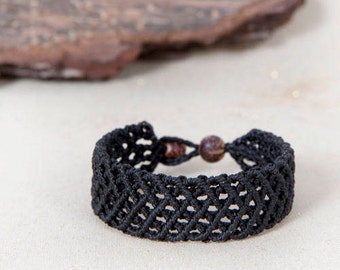 Macrame bracelet, handmade jewelry, micro macrame, friendship bracelet
