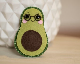 Mini avocado plush felt