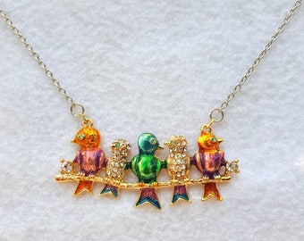 Birds On A Wire Necklace