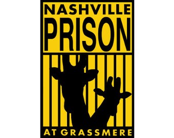 Nashville Prison Sticker 3"x4.5" Zoo