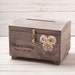 Personalized Card Box with Lock and Key Wedding Card Post Box