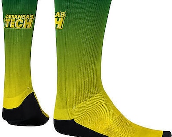 Spectrum Sublimation Men's Arkansas Tech University Fade Sublimated Socks (ATU)