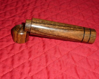 Needle Case Bocote Wood Hand Turned Storage Box