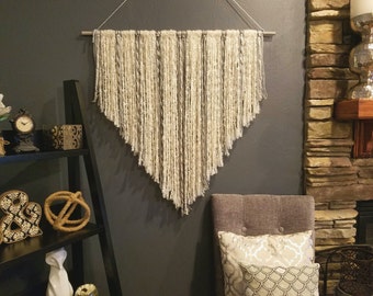 Boho Wall Hanging, Boho nursery, above crib art, boho chic, woven, bedroom art, hanging wall art, above bed art, tribal nursery, wall art