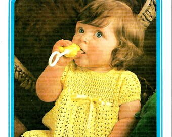 BABY BARBARA 5114 Vintage Baby Crochet Pattern Instant Download