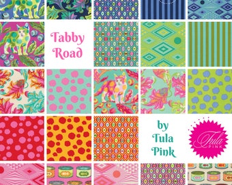 Tabby Road by Tula Pink for Free Spirit ~ Fat Quarter / Half Yard Fabric BUNDLE ~ Complete or Choose Palette