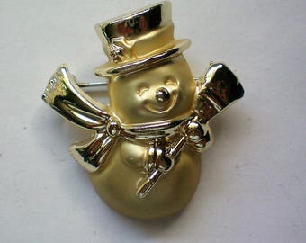 Happy Snowman Winter Pin for the Holidays - 5683