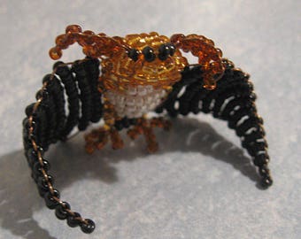 Miniature bat beads and copper wire