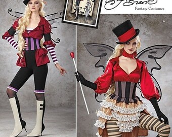 pattern Simplicity Pattern 1301 Misses' Victorian Circus Costumes Steampunk Circus Costume Pattern Size 14, 16, 18, 20, and 22
