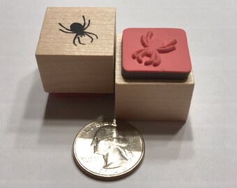 small spider rubber stamp, 20 mm (BB1/4)