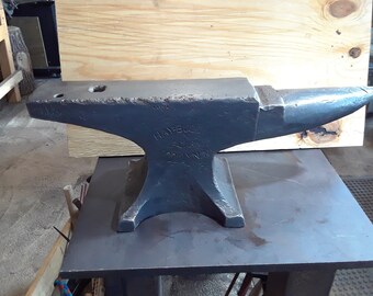 107 lb. Hay Budden Anvil The "Rolls Royce" of anvils Ready for Knife making or general Blacksmithing