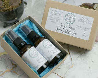 Yoga Mat Spray Gift Set || natural remedy - homemade - herbal remedy - yoga - essential oil spray - room scent ||
