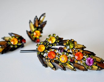 Vintage Brooch and Earring Set