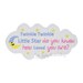 Twinkle Twinkle Patch - rhyme appliqué - Inspirational quote patch - Inspirational applique - Embroidered patch - Iron on patch