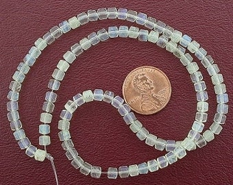 4mm drum gemstone pineapple quartz beads