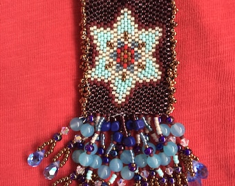 Peyote Stitched Medicine Bag Necklace