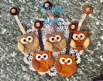 Bookmark Owl of Felt