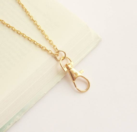 Lanyard Gold Simple Gold Lanyard Plain Gold ID Badge Holder