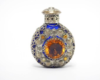 Perfume Bottle, inspirational woman gift, Filigree Glass Perfume Bottle, Vintage Filigree Perfume Bottle, Vintage Perfume Bottle, woman gift