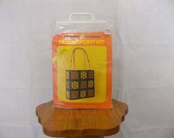 Vintage Pauline Denham Needlepoint Kit. Purse/Tote Sealed