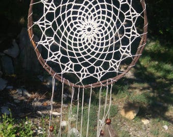 Dream catcher crochet and dried root