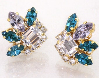 Swarovski victorian style earrings