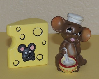 Josef Original Mouse Figurine and Mouse in Cheese