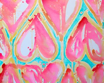 Original painting 36x36 Sweet Hearts by Jennifer Moreman