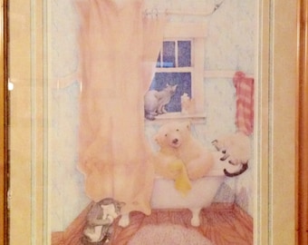 Barbara Stone "Bathtime Companions" Artists Proof