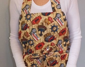 Summer Seafood Themed Wrap Around Apron