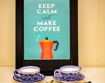 Keep calm and make coffee - PosterCard - Maxikarte
