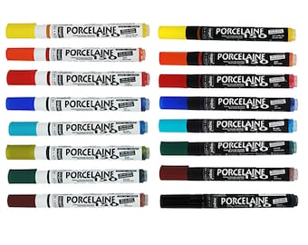 Pebeo Porcelaine 150 Oven-Fix Dishwasher Safe Ceramic Paint Marker Pens