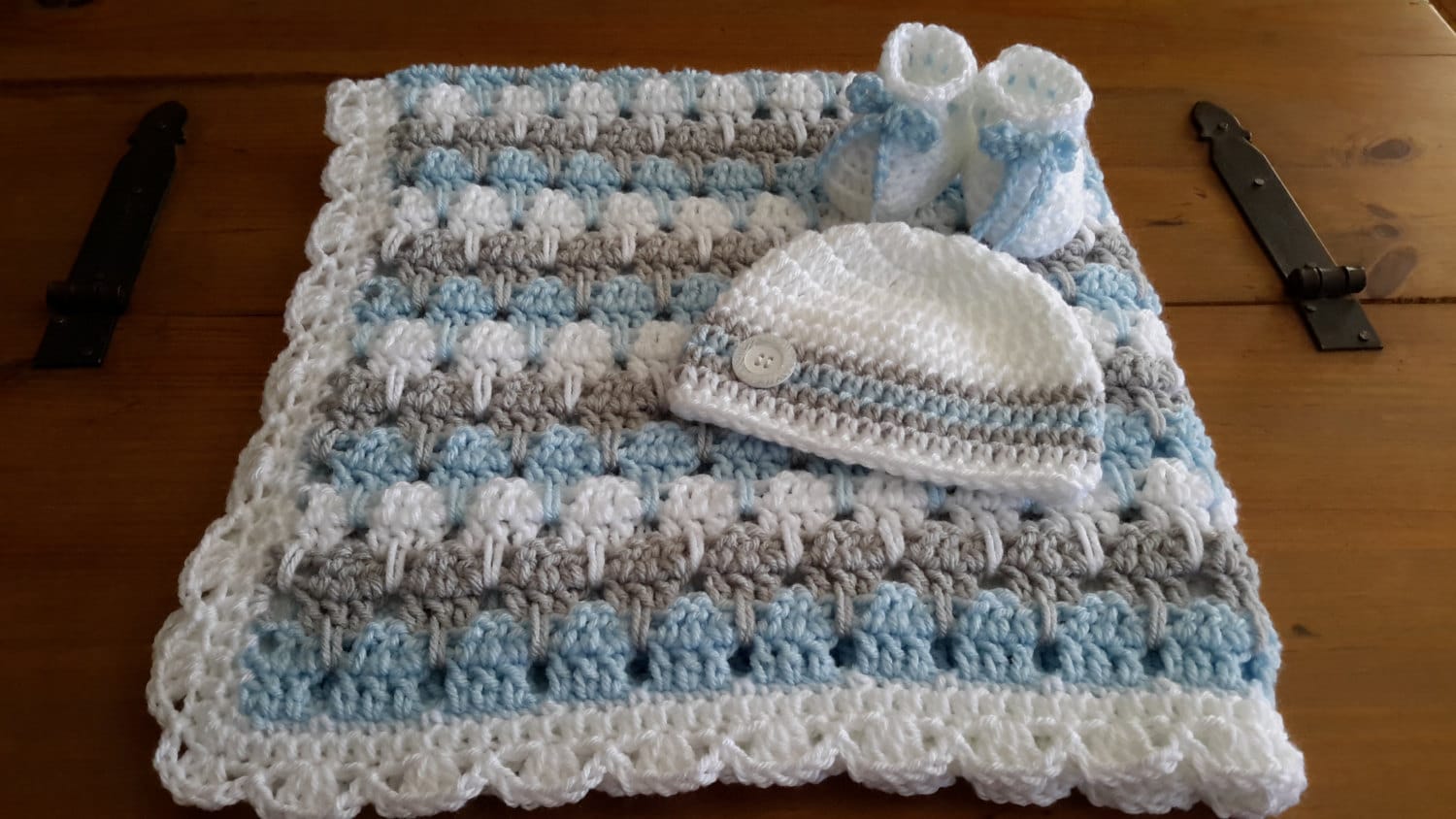 baby boy blanket crochet stripe crochet blanket afghan