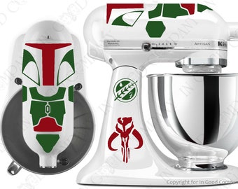 Star Wars - Boba Fett Inspired Decal Kit for your KitchenAid Stand Mixer