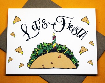Taco birthday card | Etsy