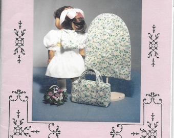 Needleworks by Nancy - Vintage 1994 - 18 inch doll - Luggage Set- Suitcase, Garment Bag and Backpack - NIP/pattern has been cut