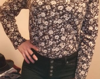 Vintage floral long sleeve tee