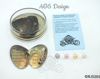 Pick A Pearl Oyster Mussel Mollusk Kit Freshwater Pearl Wish Pearl Take Home Epcot Pearl For Pearl Cage Round to Near Round
