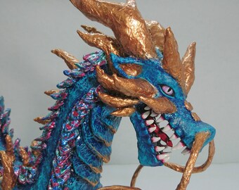 Figure Asian Dragon of cardboard statue