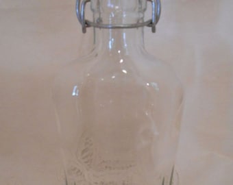 Flask - Liquor Bottle Flask - Craft Liquor Glass Bottles for Your Liquor - DIY Groomsman Flask - 250ml - 8.5oz