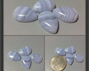Blue Lace Agate Cabochon 13x18mm