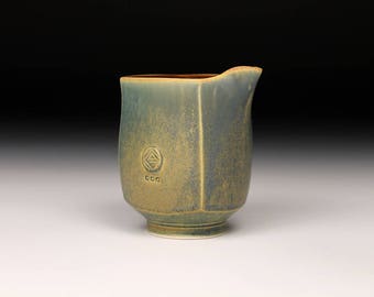 Square Creamer - Mottled Blue