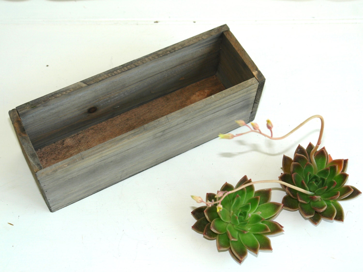 wood boxes woodland planter flowers box rustic pot vases for