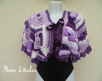 Free-form crochet shoulder-gorgeous warmer