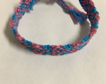 Baby Blue Baby Pink Heart Bracelet