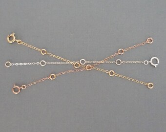 Extenders for Necklaces + Rose Gold Extender + Gold Extender + Silver Extender + Necklace Extender + Bracelet Extender + Minimal Modern & Me