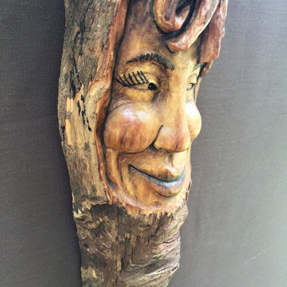 wood carving female figure