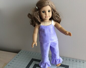 American Girl Pajamas. 18 inch Doll Pajamas. AG Nightwear. Doll Pajamas Sleepwear. Doll Sleepwear
